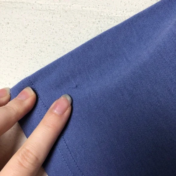 Blair Womens Cat and Yarn Embroidered Shirt Dress Size M Blue Grandmacore Whimsy - Picture 8 of 11